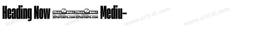 Heading Now 55 Mediu字体转换